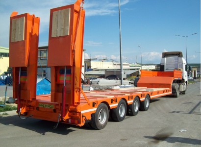 Low BedLow Bed Lowbed Low LoaderLowboy Low bed Semi Trailer Low bed Semitrailer 4 axle low bed transformed